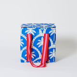 Medium Insulated Tote – Blue Palm