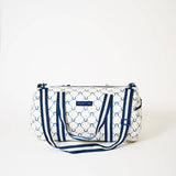 Barrel Bag – Navy Horseshoe