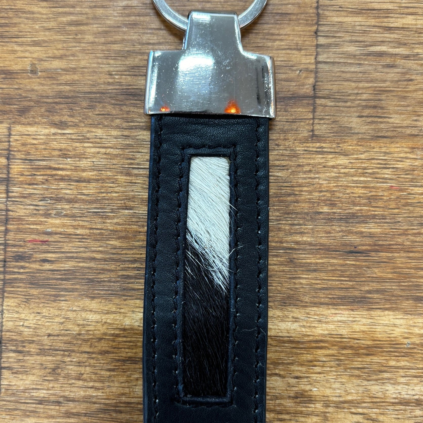 Cowhide Keyring