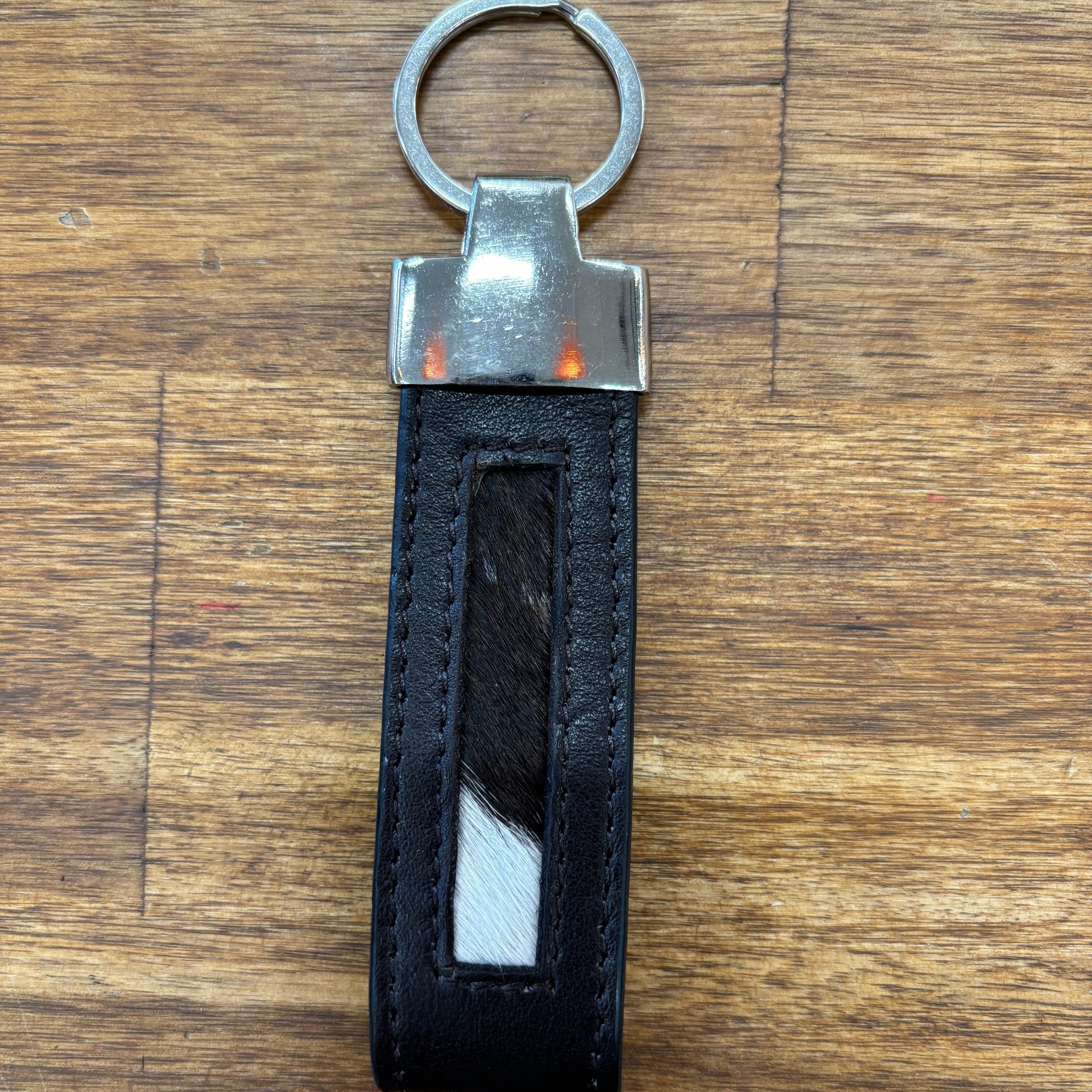 Cowhide Keyring