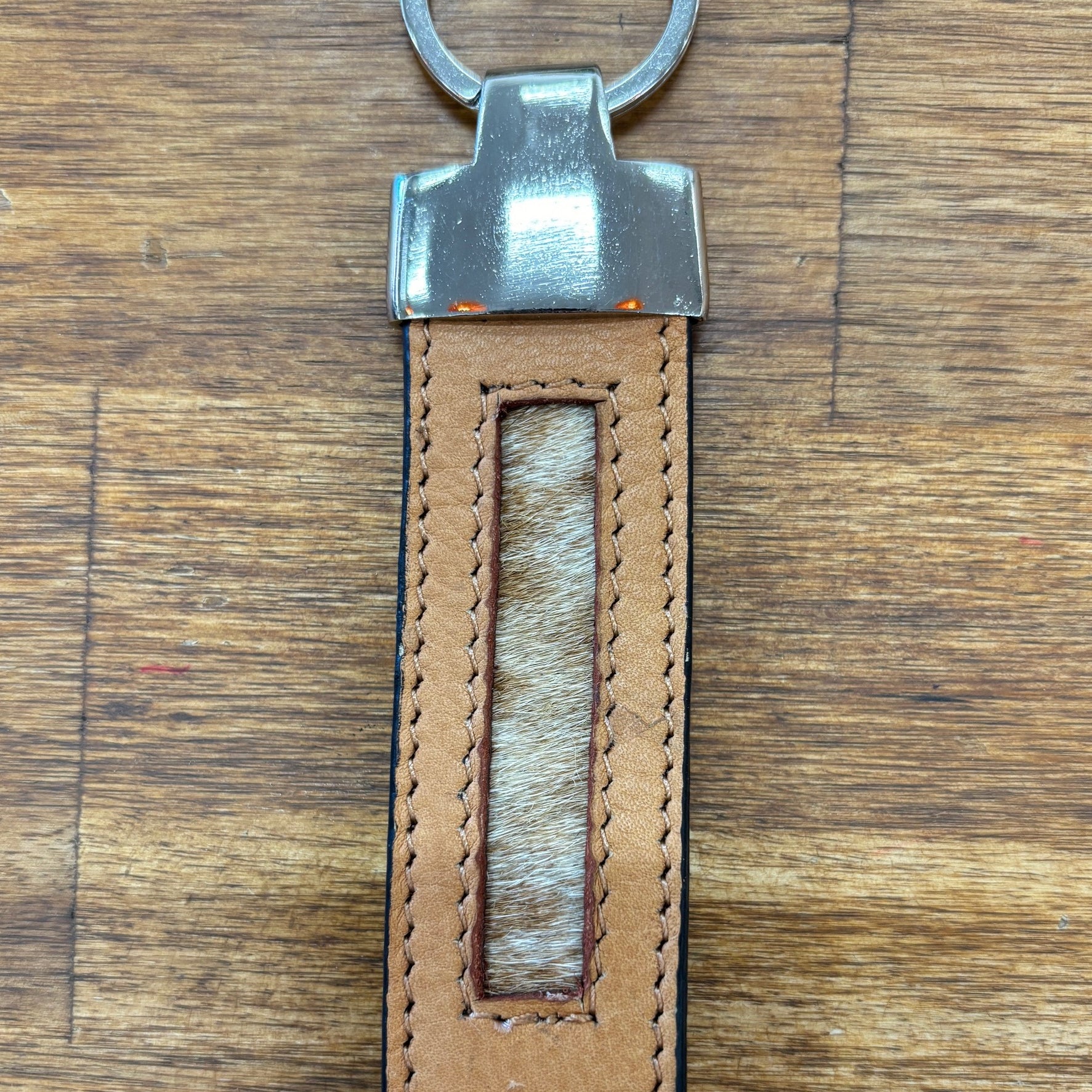 Cowhide Keyring
