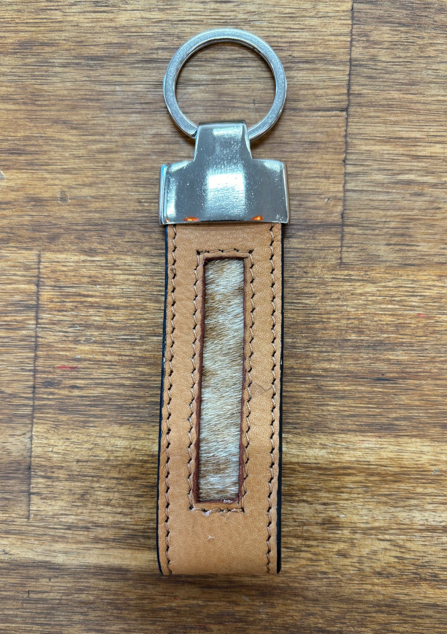 Cowhide Keyring