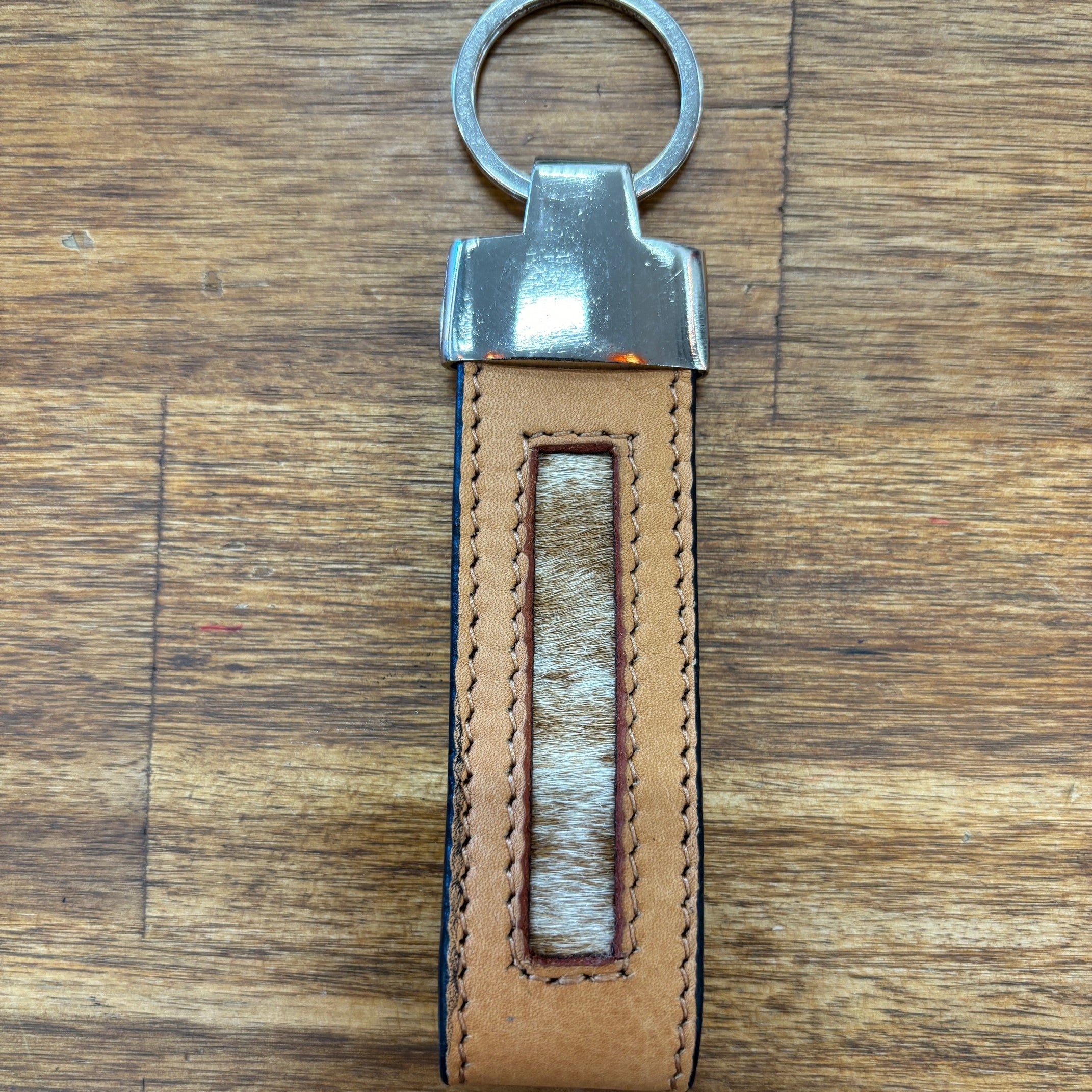 Cowhide Keyring
