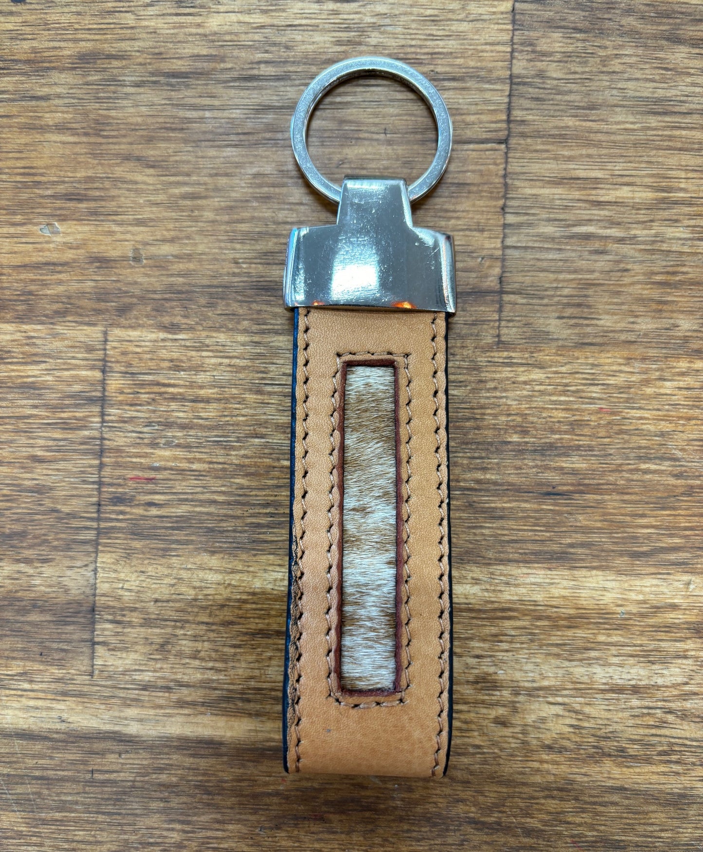 Cowhide Keyring