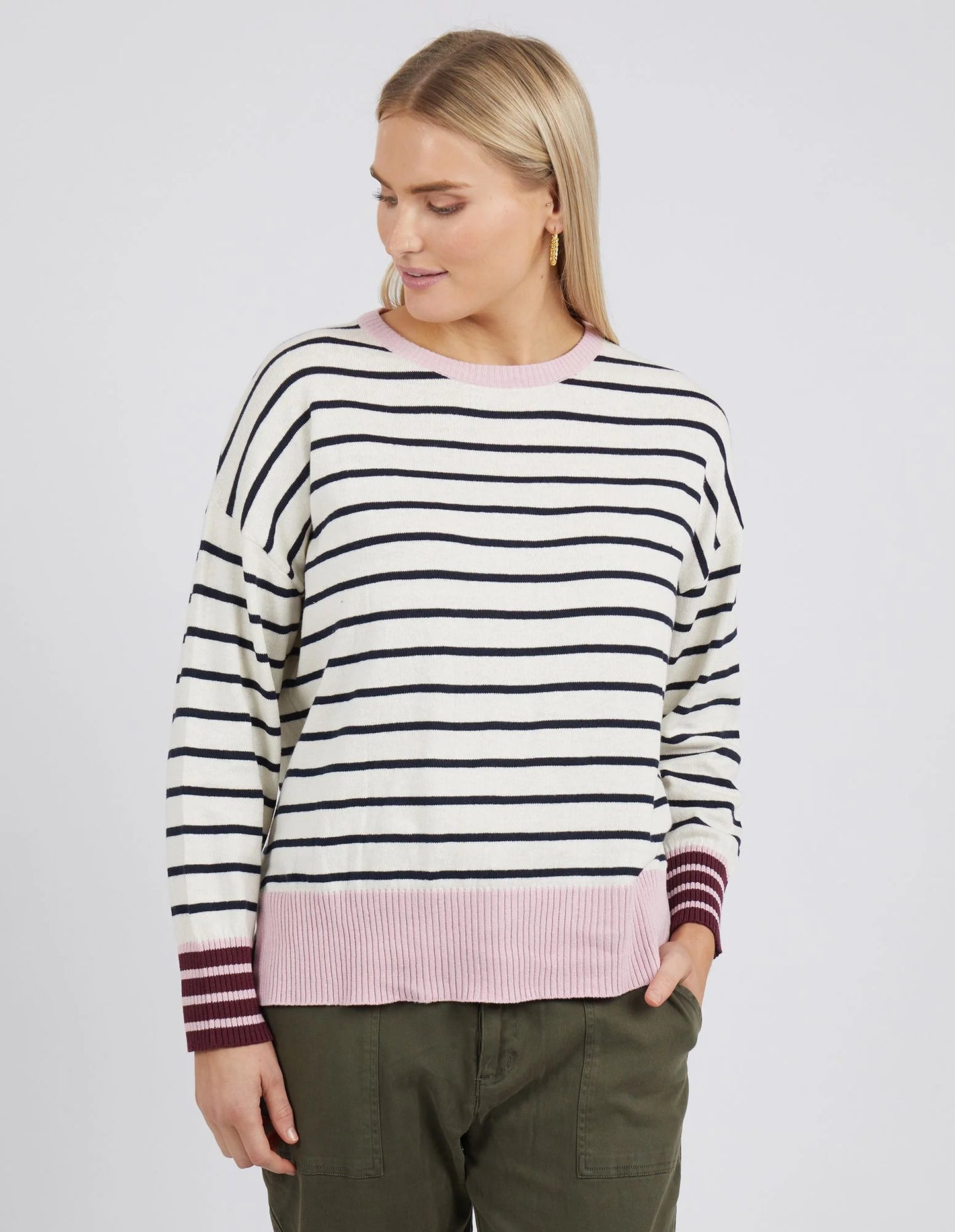 Abstract Stripe Knit