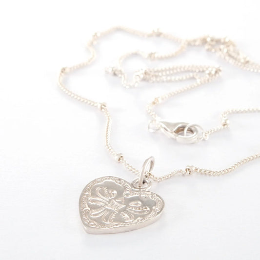 Embossed Heart Necklace