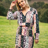 Linear Floral Dress