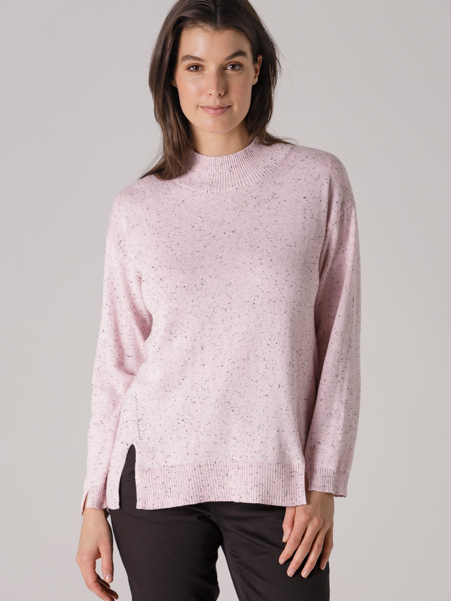 Notch Hem Knit